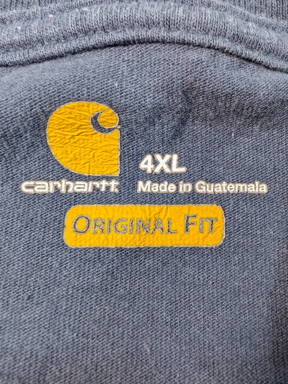 Carhartt Men's 4XL K87 Pocket T-Shirt Navy Original Fit Big & Tall Heavyweight